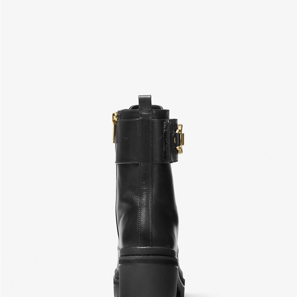 MICHAEL Michael Kors Rory Leather Combat Boots - Picture 10 of 11